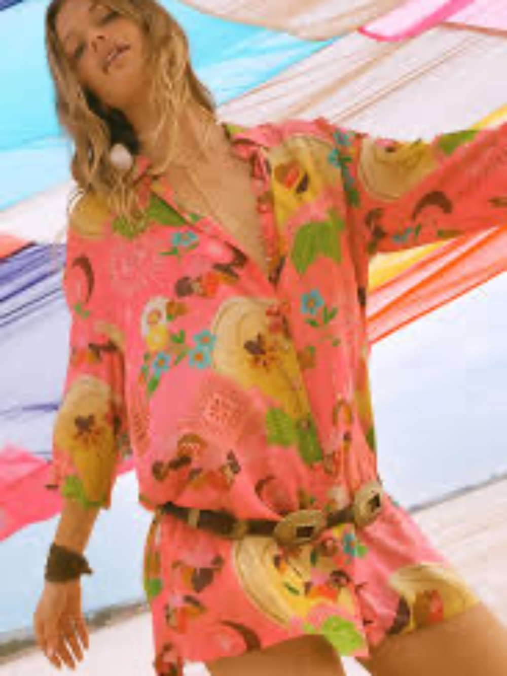 SPELL libertine shirt mini dress